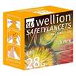 Wellion Safetylancets 28 G Sicherheitseinmallanz. - 1