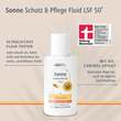 Sonne Schutz &amp; Pflege Fluid ultraleicht Lsf 50 +  - 3