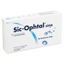 Abbildung: Sic Ophtal sine Augentropfen Augentropfen 30X0.6 ml, Augentropfen PZN 00028783 