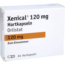 Abbildung: Xenical 120 mg Hartkapseln 84 St, Hartkapseln PZN 00048047