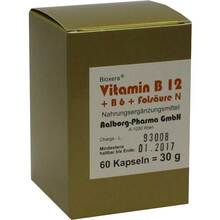 Abbildung: Vitamin B12 + B6+Folsäure Komplex N Kapseln 60 St, Kapseln PZN 00093071 