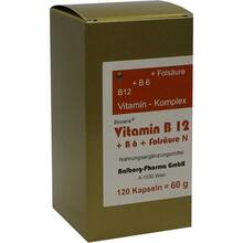 Abbildung: Vitamin B12 + B6+Folsäure Komplex N Kapseln 120 St, Kapseln PZN 00093705 