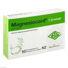 Abbildung: Magnesiocard 7,5 mmol Brausetabletten 50 St, Brausetabletten PZN 00110295 