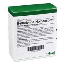 Abbildung: BELLADONNA HOMACCORD Ampullen 10 St, Ampullen PZN 00113460 