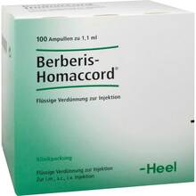 Abbildung: BERBERIS HOMACCORD Ampullen 100 St, Ampullen PZN 00117765 
