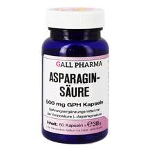 Abbildung: Asparaginsäure 500 mg Gph Kapseln 60 St, Kapseln PZN 00127829 