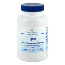 Abbildung: LYSIN 500 mg Junek Kapseln 100 St, Kapseln PZN 00134686 