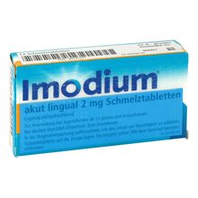 Abbildung: Imodium akut lingual Schmelztabletten 12 St, Schmelztabletten PZN 00141551 