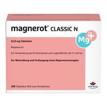 Abbildung: Magnerot Classic N Tabletten 200 St, Tabletten PZN 00150780 