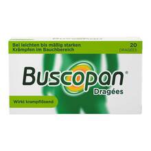 Abbildung: Buscopan Dragees 20 St, Überzogene Tabletten PZN 00161996 