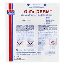 Abbildung: Gota-Derm thin hydrokoll.Wundpflaster steril 10x10 cm 1 St, Pflaster PZN 00166539 