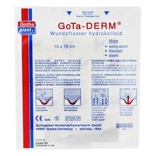Abbildung: Gota-Derm thin hydrokoll.Wundpflaster steril 15x15 cm 1 St, Pflaster PZN 00166545 