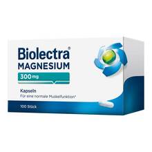 Abbildung: Biolectra Magnesium 300 mg Kapseln 100 St, Kapseln PZN 00172333 