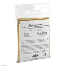 Abbildung: Rettungsdecke Kfz 160x210 cm gold / silber 1 St PZN 00178028 