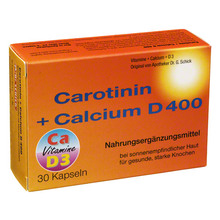 Abbildung: Carotinin + Calcium D 400 Kapseln 30 St, Kapseln PZN 00214161 