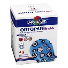 Abbildung: ORTOPAD for girls medium Augenokklusionspflaster 50 St, Pflaster PZN 00215048 