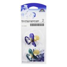 Abbildung: Beruhigungssauger Kirsche Latex 6-18 M.blau / petrol 2 St PZN 00224604 