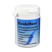Abbildung: Heidelbeer Tabletten 60 St, Tabletten PZN 00262059 