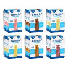 Abbildung: Fresubin Energy Fibre Drink Mischkarton Trinkflasche  6X4X200 ml, Lösung PZN 00264070 