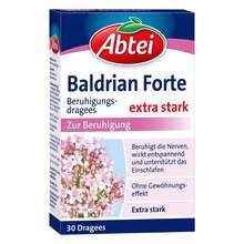 Abbildung: Abtei Baldrian forte überzogene Tabletten 30 St, Überzogene Tabletten PZN 00270076 