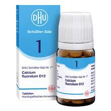 Abbildung: Biochemie Dhu 1 Calcium fluoratum D 12 Tabletten 80 St, Tabletten PZN 00273809 