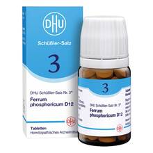 Abbildung: Biochemie Dhu 3 Ferrum phosphoricum D 12 Tabletten 80 St, Tabletten PZN 00274016 