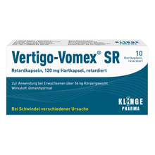 Abbildung: Vertigo-Vomex SR Retardkapseln 10 St, Retard-Kapseln PZN 00278008 