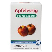 Abbildung: Apfelessig 500 Kapseln 120 St, Kapseln PZN 00321974 