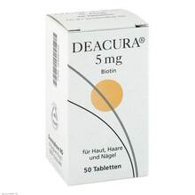 Abbildung: Deacura 5 mg Tabletten 50 St, Tabletten PZN 00368243 