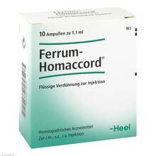 Abbildung: FERRUM HOMACCORD Ampullen 10 St, Ampullen PZN 00379873 