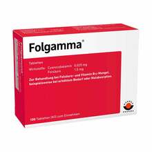 Abbildung: Folgamma Tabletten 100 St, Tabletten PZN 00391377 