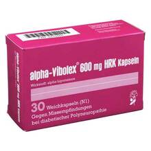 Abbildung: Alpha Vibolex 600 mg Hrk Weichkapseln 30 St, Weichkapseln PZN 00410465 