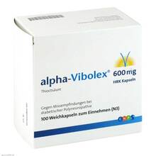 Abbildung: Alpha Vibolex 600 mg Hrk Weichkapseln 100 St, Weichkapseln PZN 00410471 