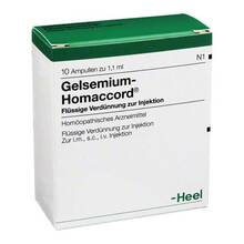 Abbildung: GELSEMIUM HOMACCORD Ampullen 10 St, Ampullen PZN 00412961 