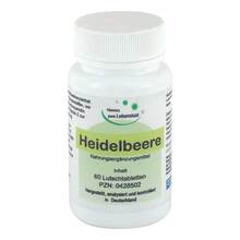Abbildung: Heidelbeer Augen Tabletten 60 St, Tabletten PZN 00428502 