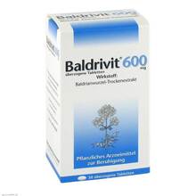 Abbildung: Baldrivit 600 mg überzogene Tabletten 50 St, Überzogene Tabletten PZN 00432343 