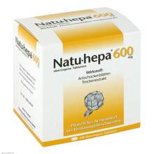 Abbildung: Natu Hepa 600 mg überzogene Tabletten 100 St, Überzogene Tabletten PZN 00432662 