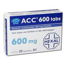 Abbildung: Acc 600 tabs Tabletten 20 St, Tabletten PZN 00434230