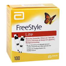 Abbildung: FREESTYLE Lite Teststreifen ohne Codieren 100 St, Teststreifen PZN 00436080 