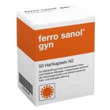 Abbildung: Ferro Sanol gyn Hartkapseln mit magensaftresistent überzogene Pellets 50 St, Hartkapseln mit magensaftresistent überzogenen Pellets PZN 00450246 