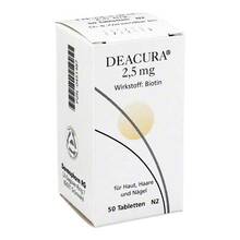 Abbildung: Deacura 2,5 mg Tabletten 50 St, Tabletten PZN 00451487 