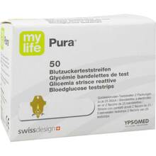 Abbildung: MYLIFE Pura Blutzucker Teststreifen 50 St, Teststreifen PZN 00460003 