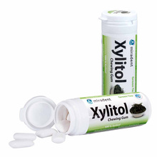 Abbildung: MIRADENT Xylitol Chewing Gum grüner Tee 30 St, Kaugummi PZN 00462806 