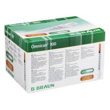 Abbildung: Omnican Insulinasenspray 1 ml U100 mit Kanüle0,30x8 mm einz. 100X1 St, Spritzen PZN 00465667 