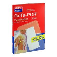 Abbildung: GOTA-POR PU Wundfilm 15x10 cm steril Pflaster 5 St, Pflaster PZN 00468476 