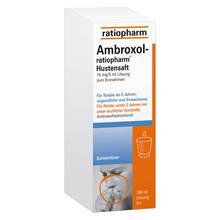 Abbildung: Ambroxol-ratiopharm Hustensaft 100 ml, Lösung zum Einnehmen PZN 00563105 