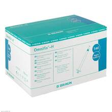 Abbildung: Omnifix Heparinasenspray 1 ml 10.000 I.E. latexfrei 100X1 ml, Spritzen PZN 00569898 
