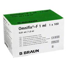 Abbildung: Omnifix F Duo Spr.1 ml 25 G 0,5x16 mm latexfrei 100X1 ml, Spritzen PZN 00569912 