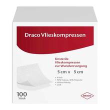 Abbildung: VLIESSTOFF-KOMPRESSEN unsteril 5x5 cm 100 St, Kompressen PZN 00571398 