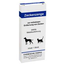 Abbildung: Zeckenzange aus Metall 1 St PZN 00572593 